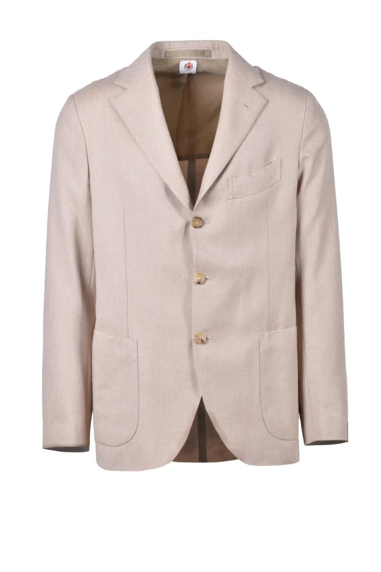 Luigi Borrelli Napoli Virgin Wool Jacket - Beige