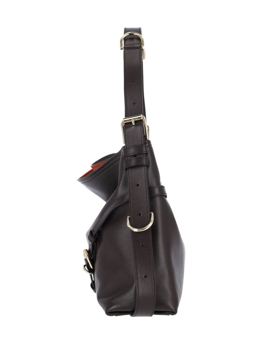 Givenchy Medium Leather Shoulder Bag With Adjustable Strap