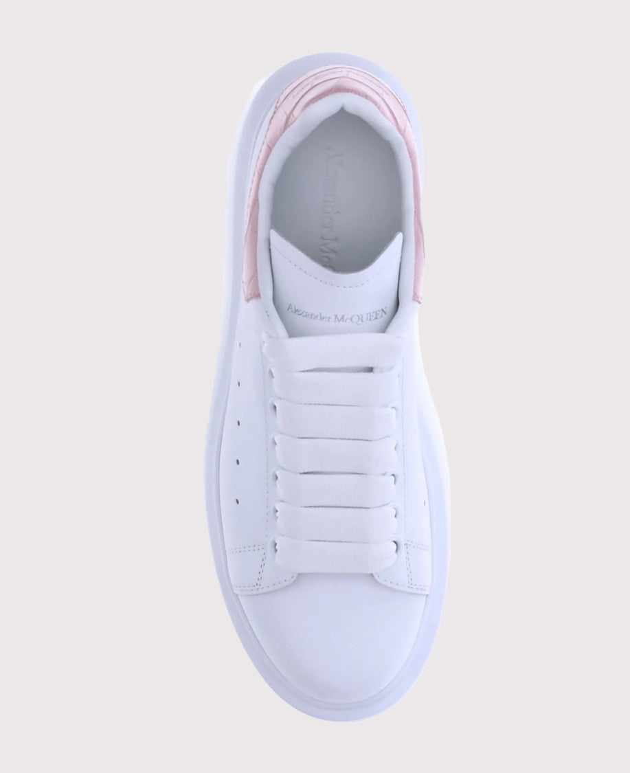 Alexander Mcqueen White Leather Sneakers With Sole