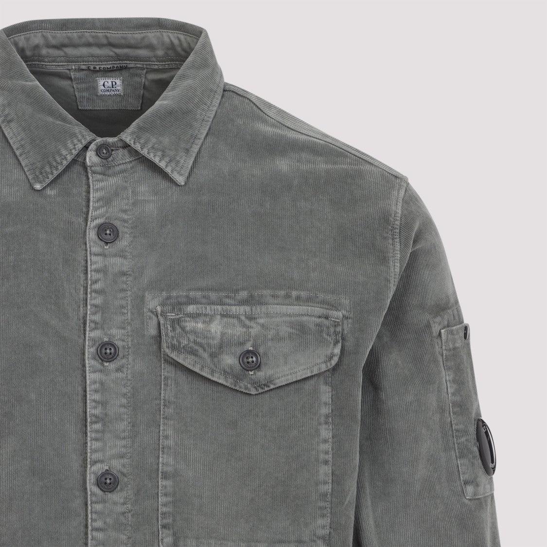 C.P. Company Ls Corduroy Grey Cotton Shirt