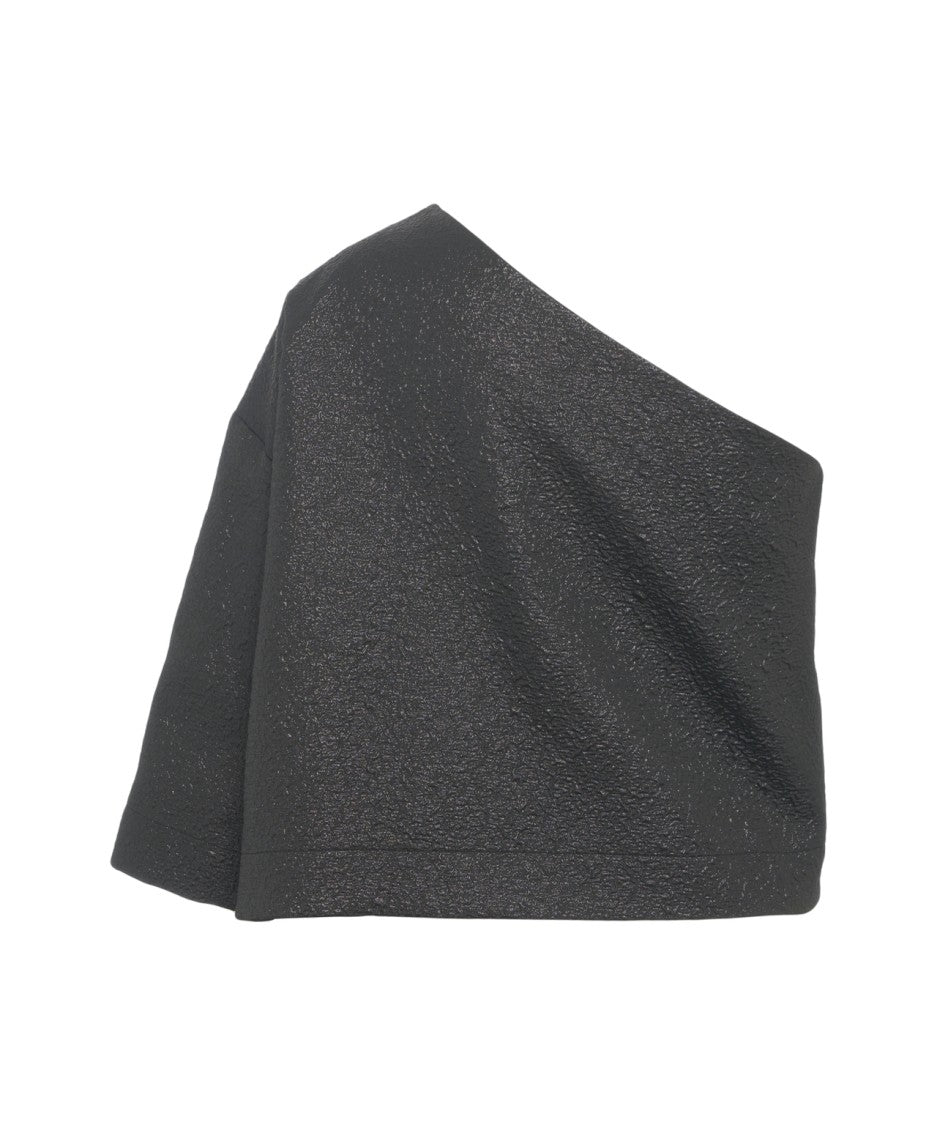 8Pm Asymmetric One-Shoulder Top With Structured Sleeve