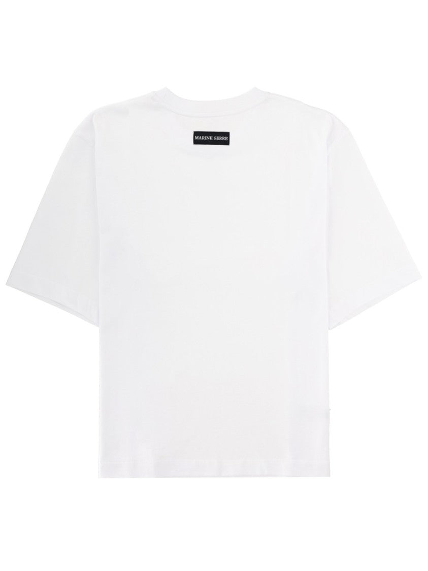 Marine Serre Neutral Boxy Fit Circular Emblem T-Shirt