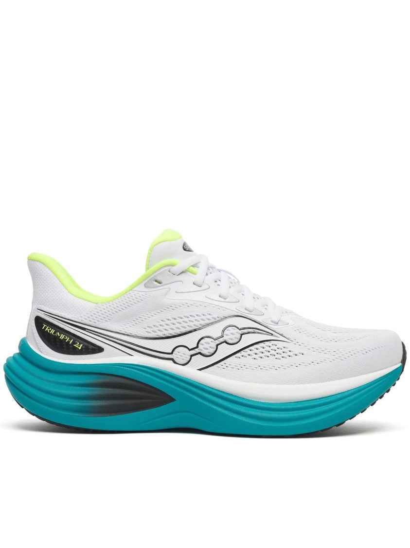 Saucony Teal Midsole Breathable Mesh Sneakers