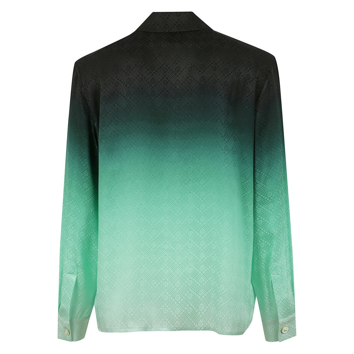 Casablanca Ombre Geometric Silk Shirt