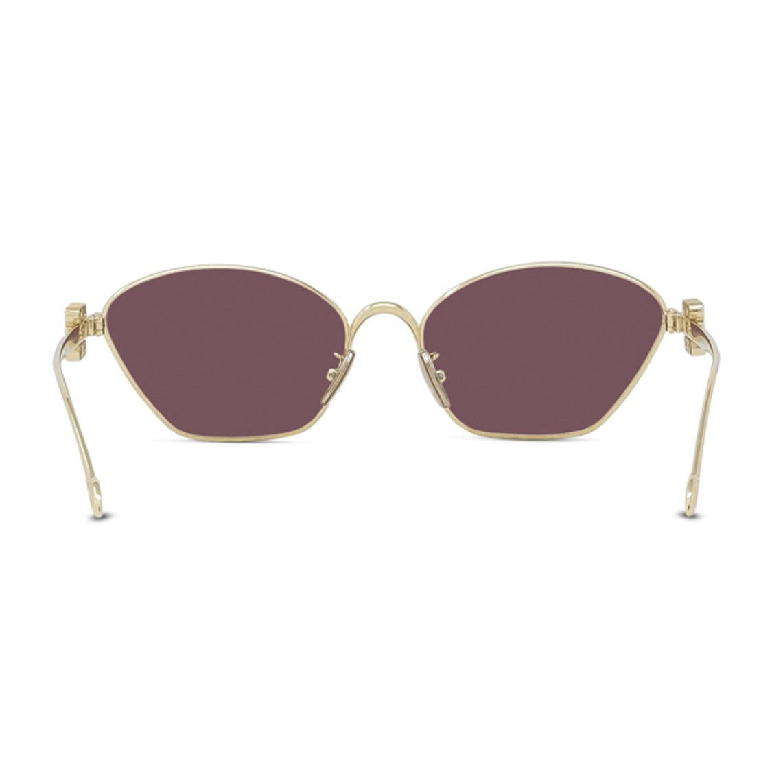 Loewe Gold Anagram Metal Irregular Sunglasses