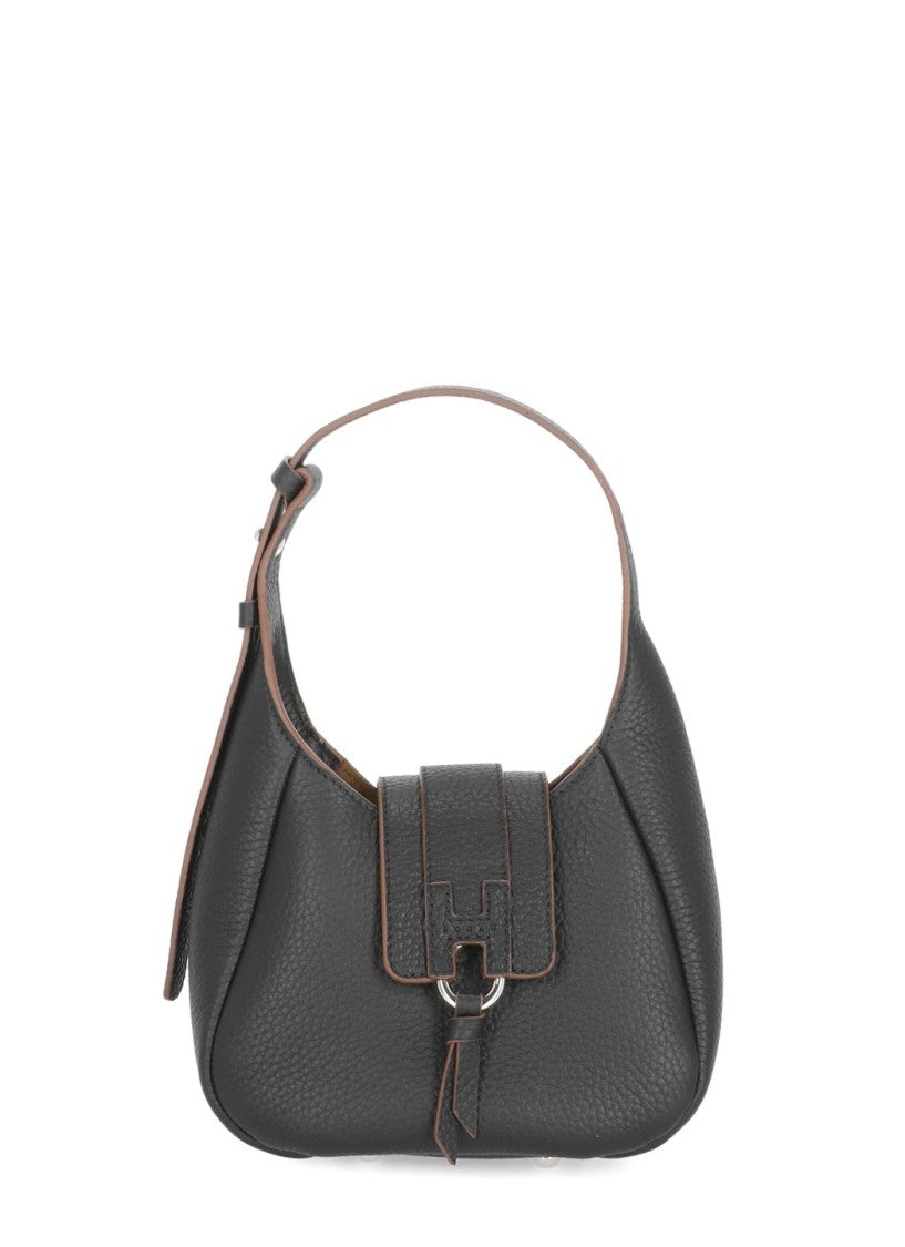 Hogan Textured Leather Shoulder Bag