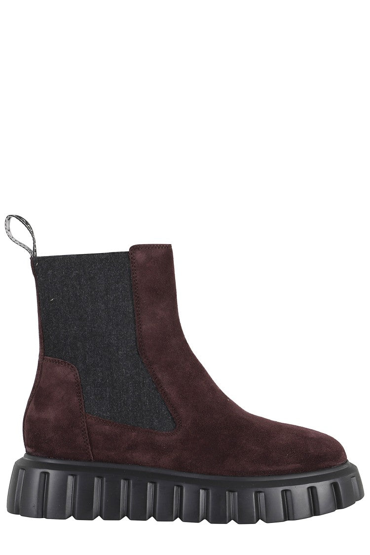 Voile Blanche Burgundy Suede Chelsea Boots