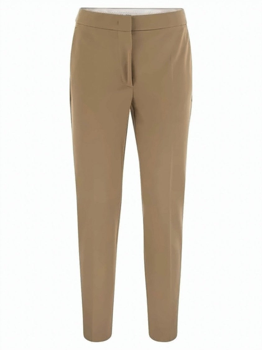 Max Mara Slim-Tapered Tailored Suit Pants With Clean Finish
