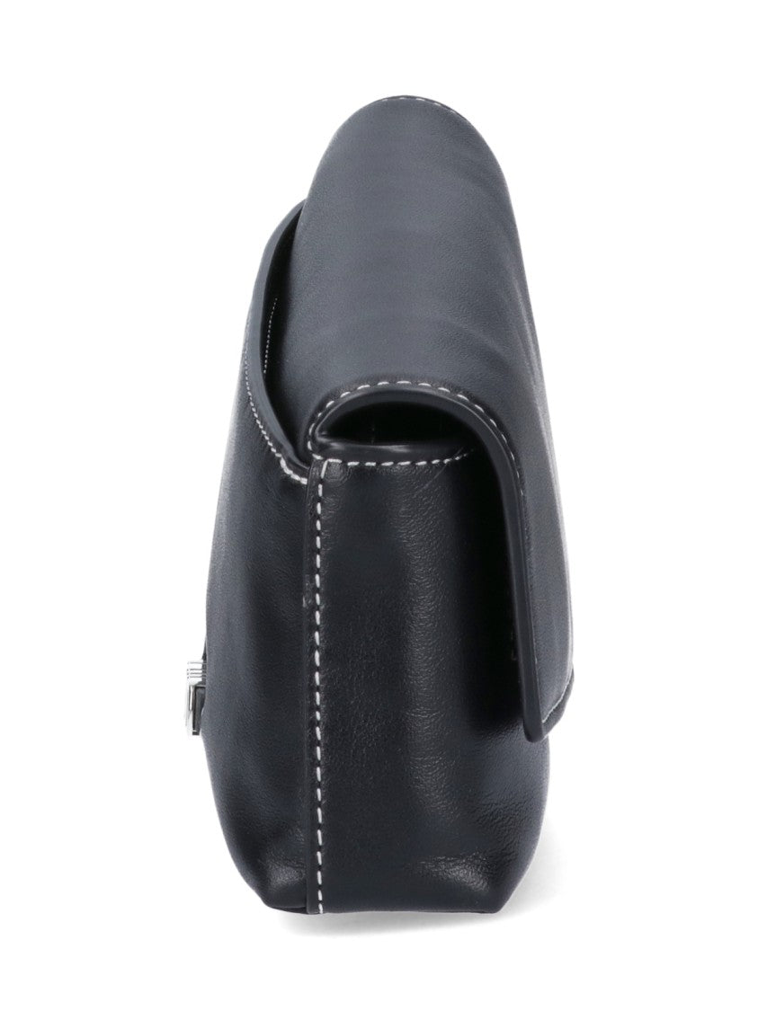 Staud Black Leather Staud "Acute" Shoulder Bag