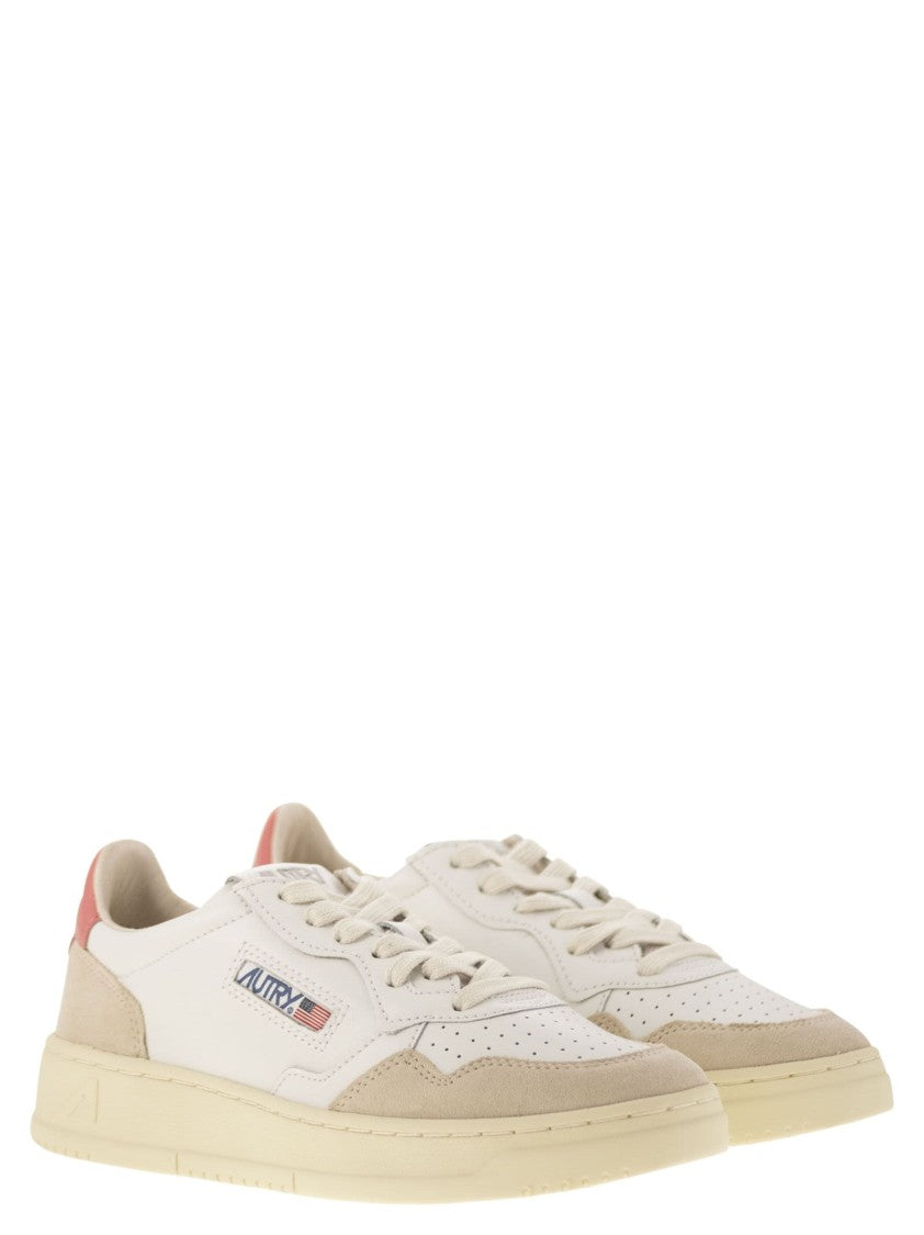 Autry Medalist Low - Leather And Suede Sneakers