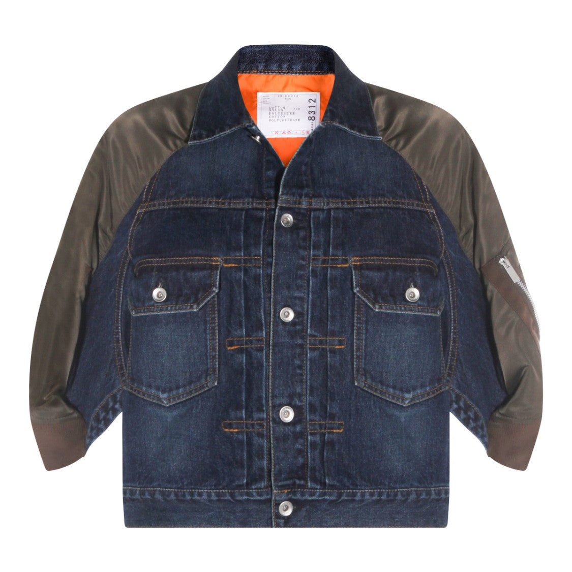 Sacai Layered Neutrals Jacket With Innovative Design