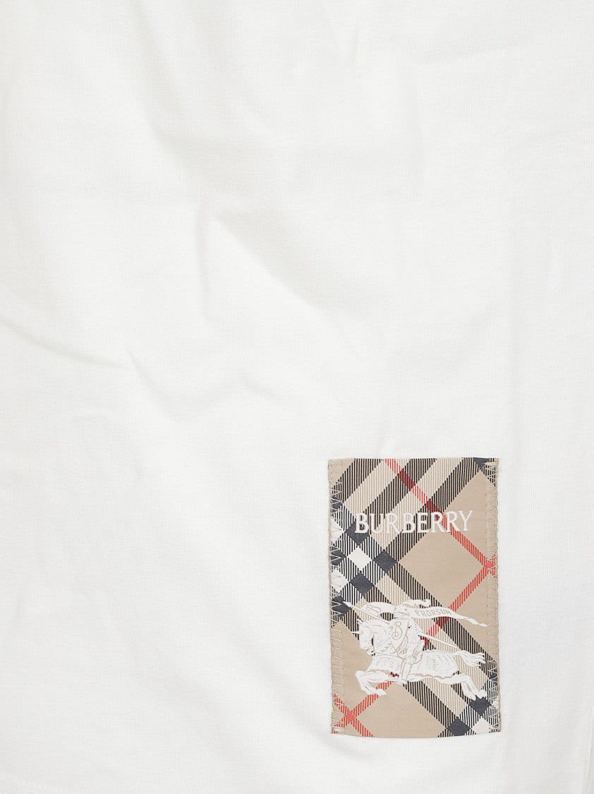 Burberry Ribbed Neck T-Shirt