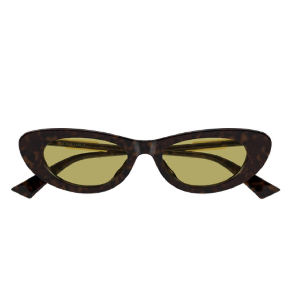 Bottega Veneta Black Linea Ribbon Recycled Acetate Oval Sunglasses