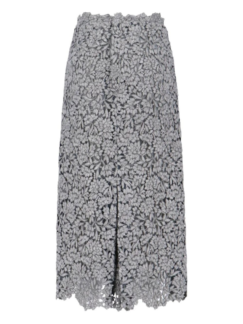 Ermanno Scervino Floral Lace Knee-Length Skirt