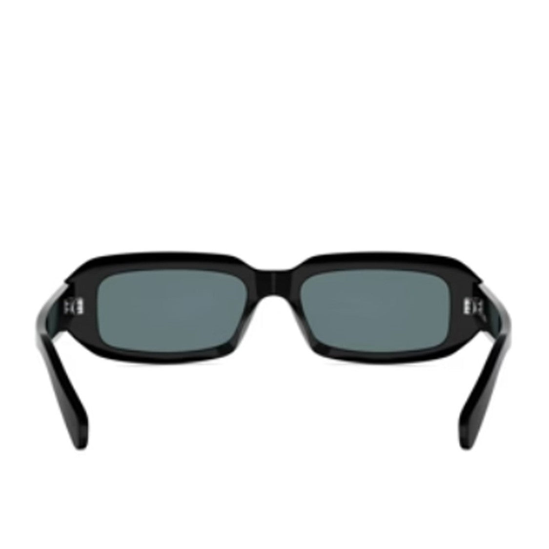 Celine Black Triomphe Acetate Rectangular Sunglasses