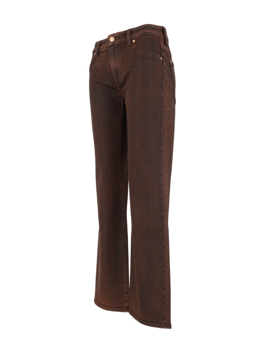 7 For All Mankind Calie Straight Vintage Coated Jeans