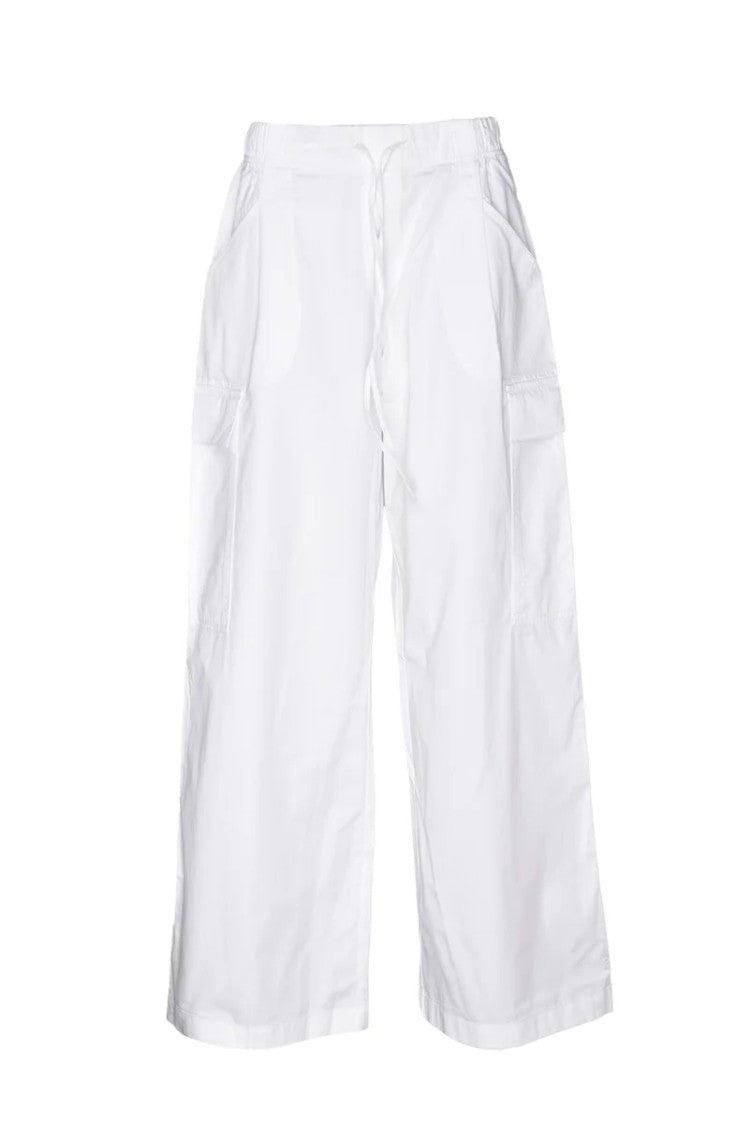 Replay Wide-Leg Palazzo Cargo Pants With High Waist And Functional Pockets