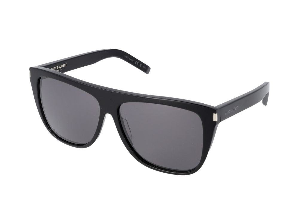 Saint Laurent Black Sl 1 Square Sunglasses