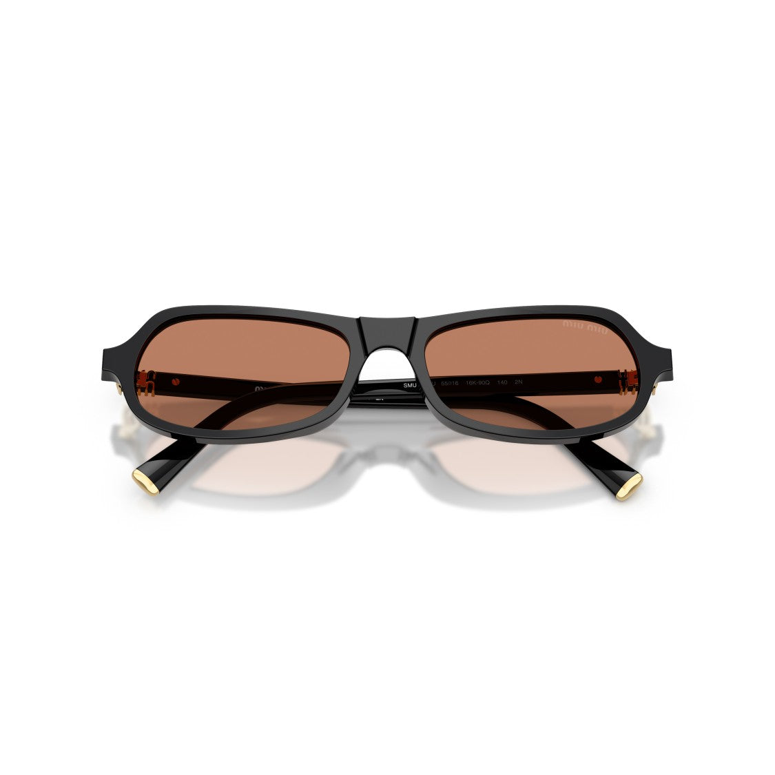 Miu Miu 0Mu B10su Glossy Black Acetate Sunglasses
