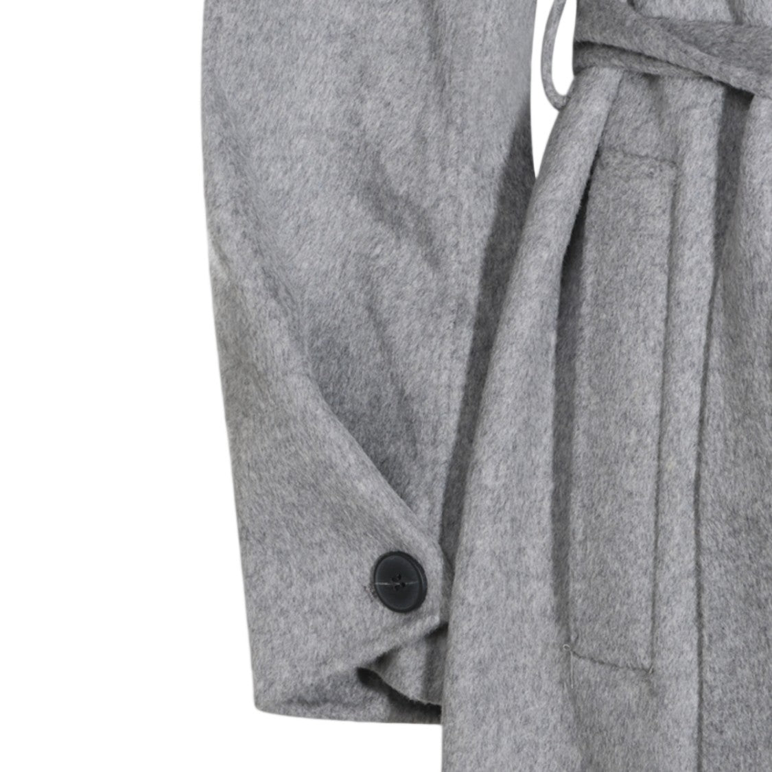 The Dynamis Studio Long Double-Breasted Belted Coat