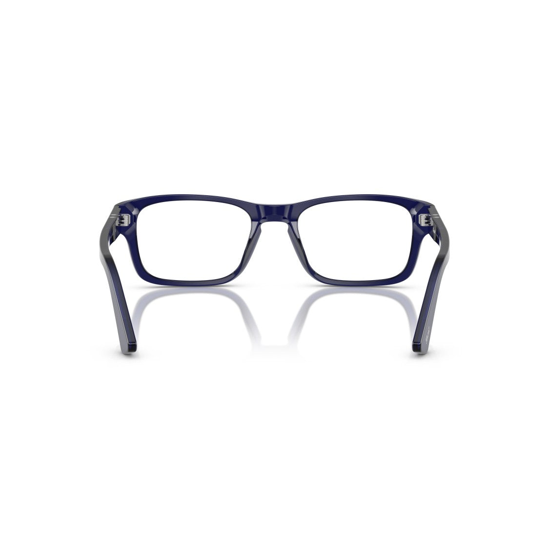 Persol 0Po3364v Rectangular Acetate Eyeglasses With Silver Accents