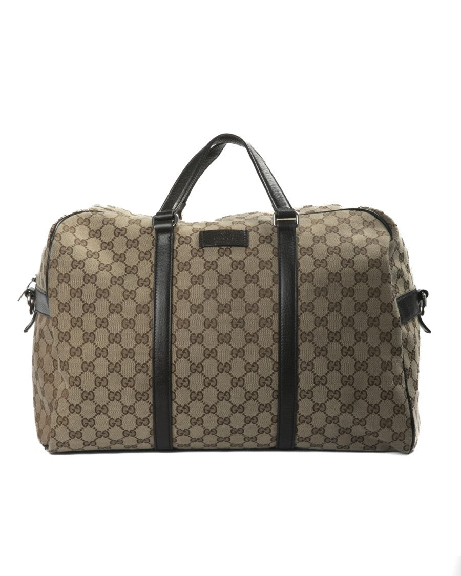 Gucci Soft 45 Gg Supreme Canvas Duffle Bag - Brown
