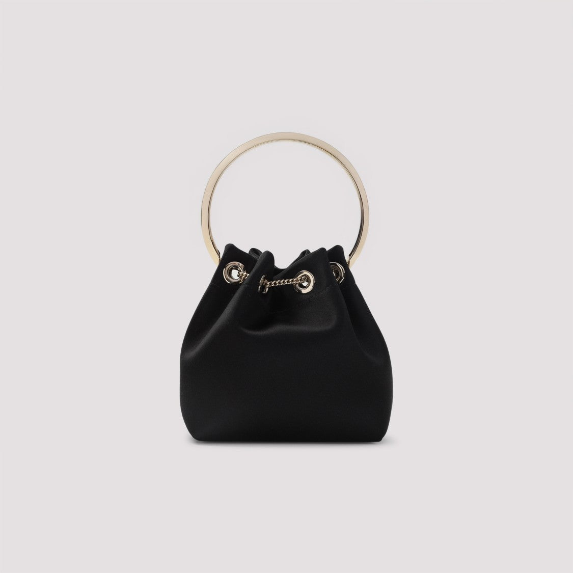 Jimmy Choo Bon Bon Black Satin Handbag