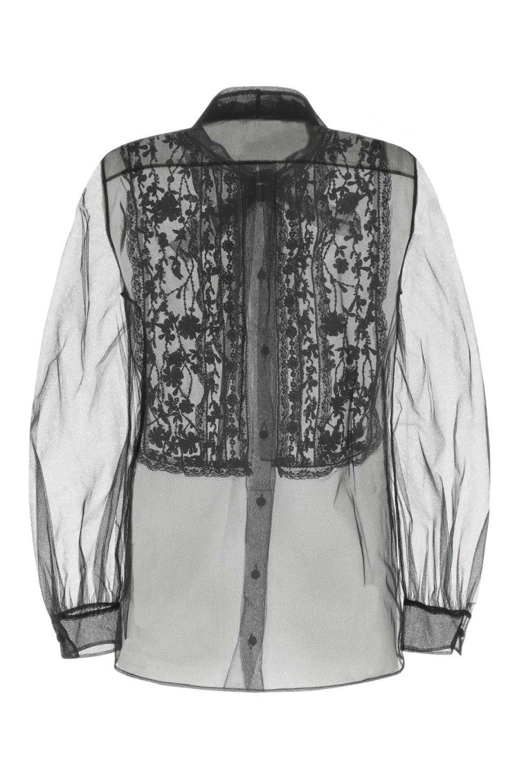 Valentino Garavani Black Mesh Shirt