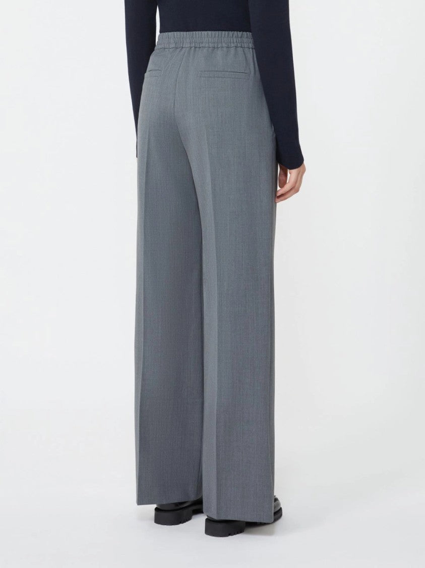 Max Mara Wide-Leg Pants With Elastic Waistband And Design