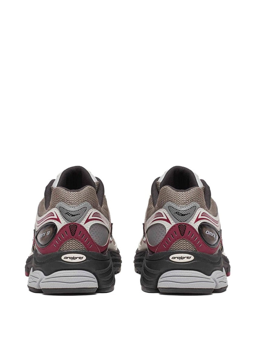 Saucony Breathable Mesh Sneakers With Dark Brown