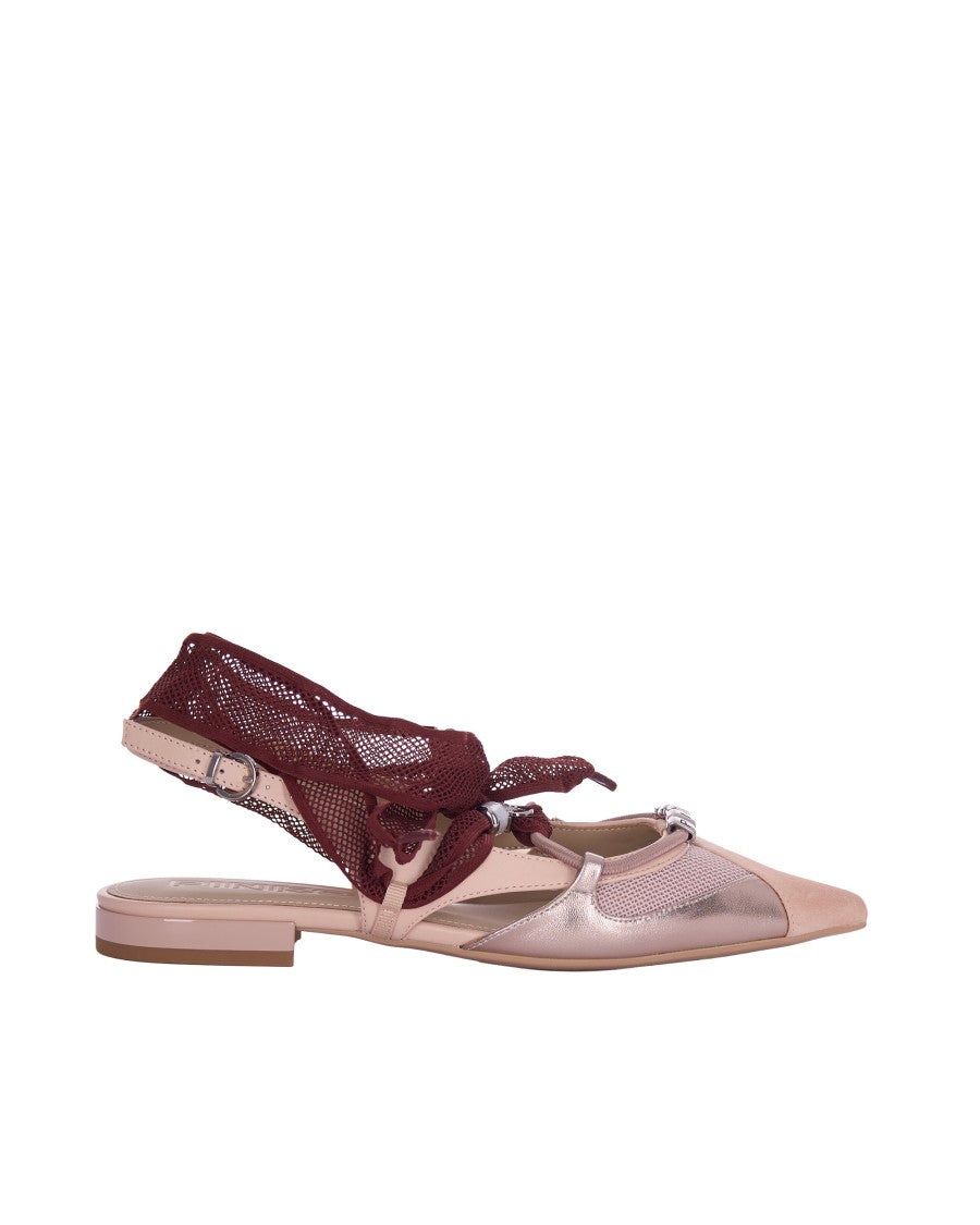 Pinko Slingback Ballerina Flats With Pointed Toe