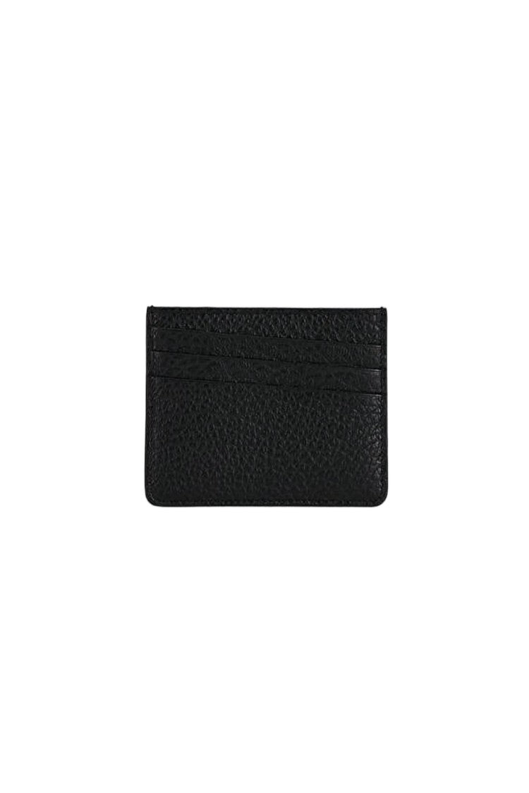 Maison Margiela Textured Calf Leather Cardholder With Signature Stitches