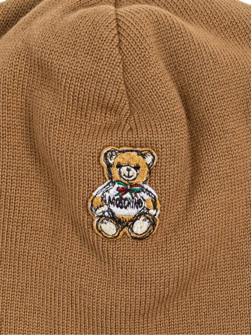 Moschino Teddy Bear Logo Beanie