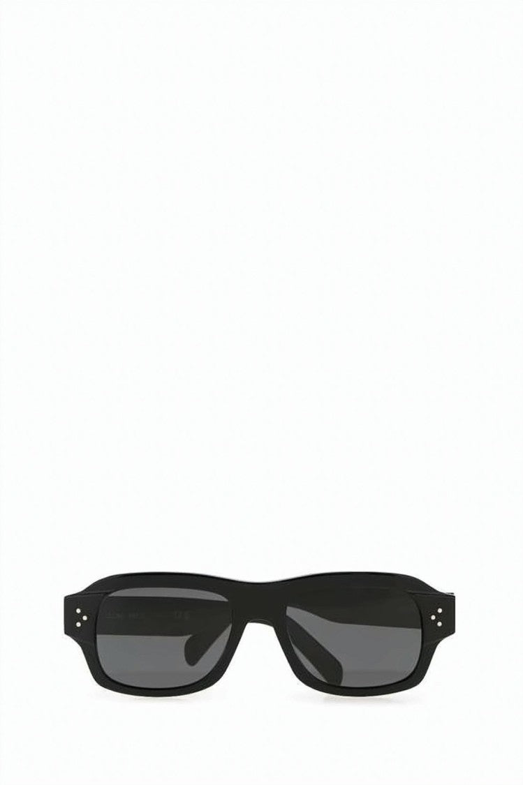 Celine Rectangular Black Acetate Sunglasses