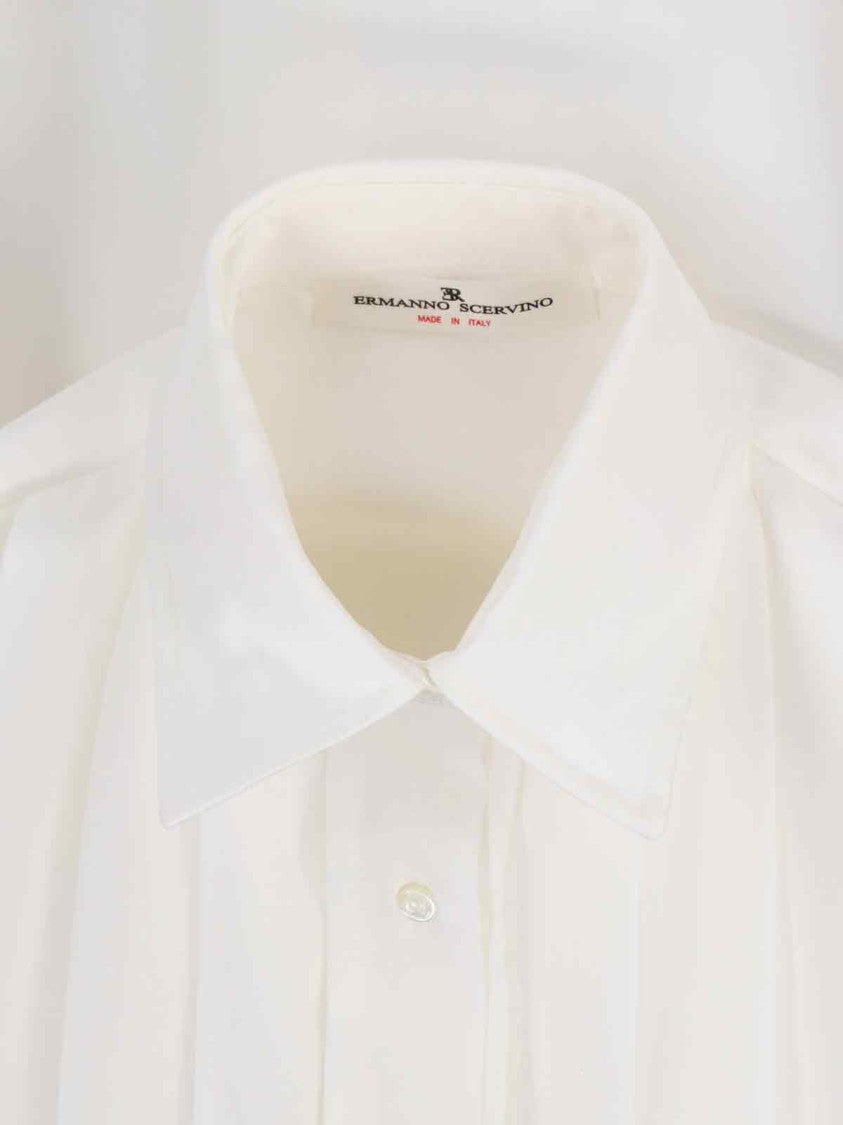 Ermanno Scervino Pleated Shirt – White