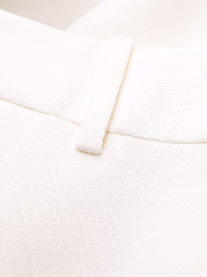 Ermanno Scervino Tailored White Trousers With High Waist