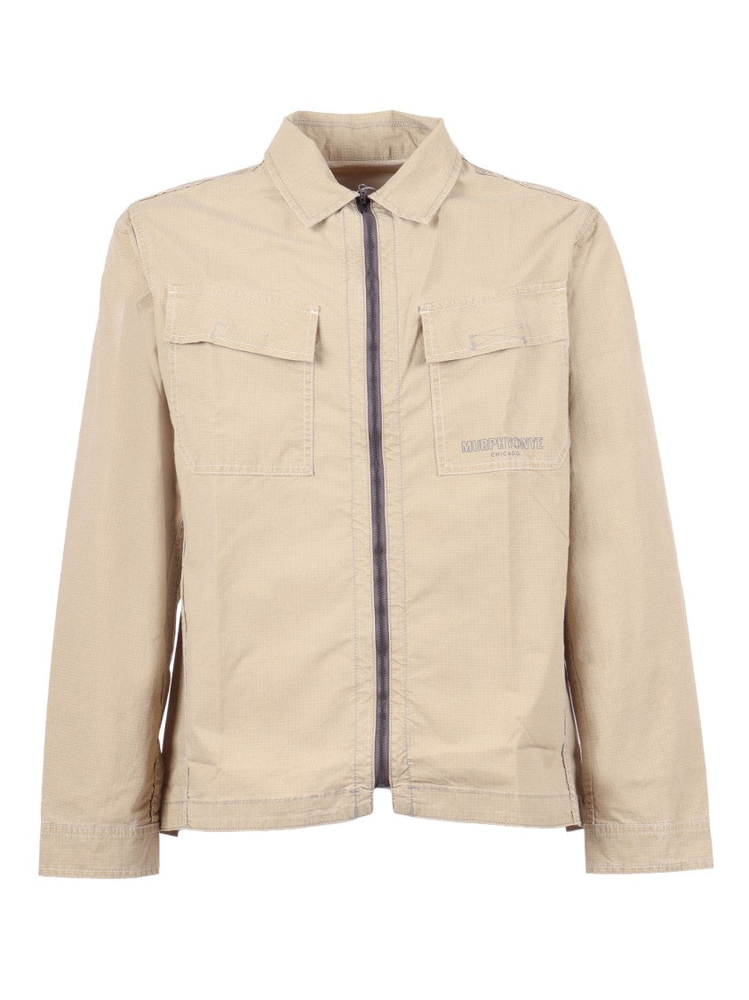 Murphy & Nye Incense Topside Textured Zipper Overshirt