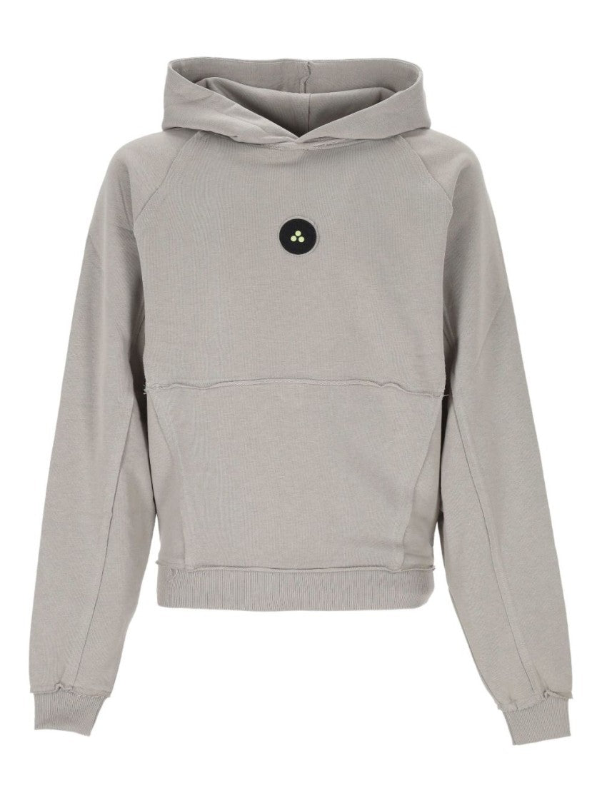 Peuterey Refined Neutral Sweater With Ribbed Details