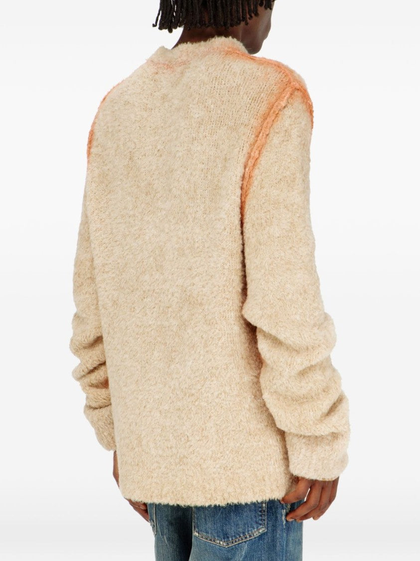 Diesel Beige Textured Sweater