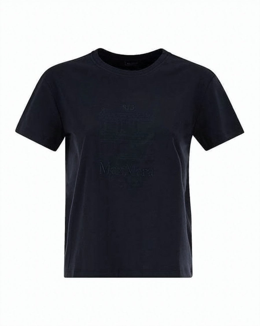Max Mara Relaxed Fit Black Crew Neck T-Shirt