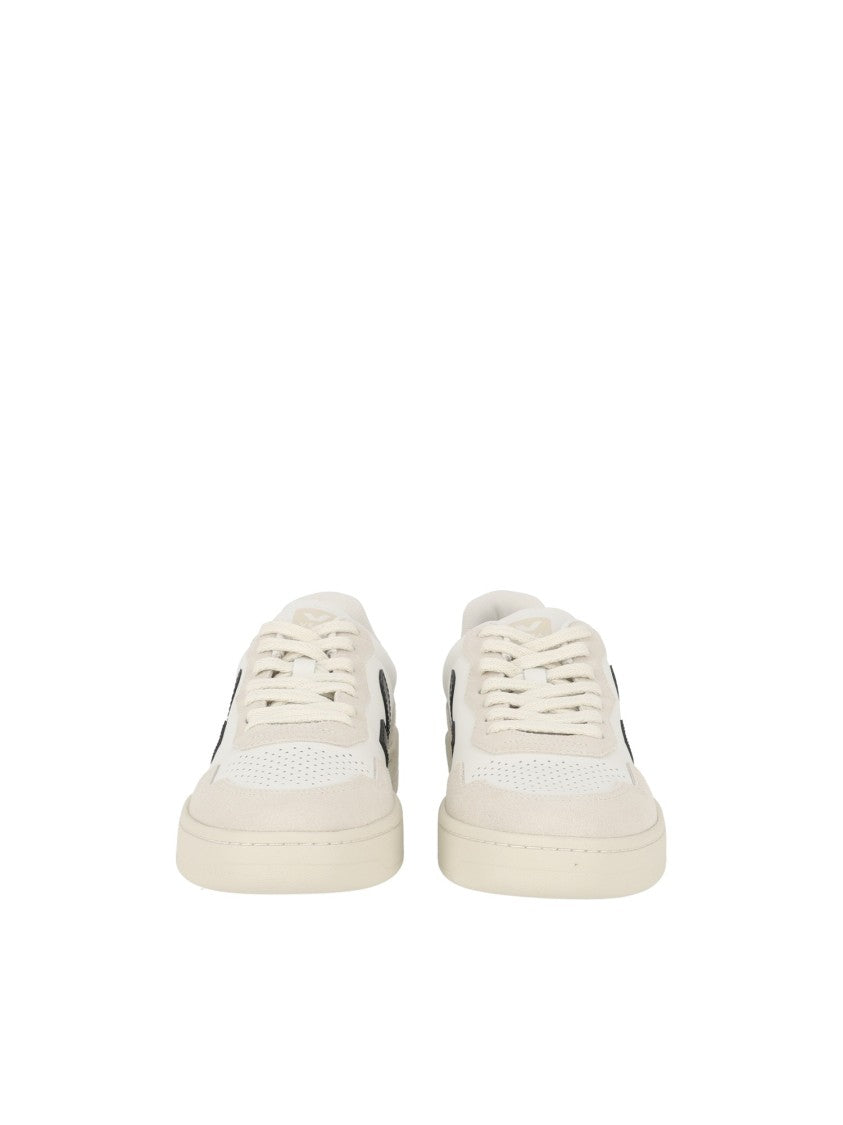 Veja White V-90 Low-Top Sneakers