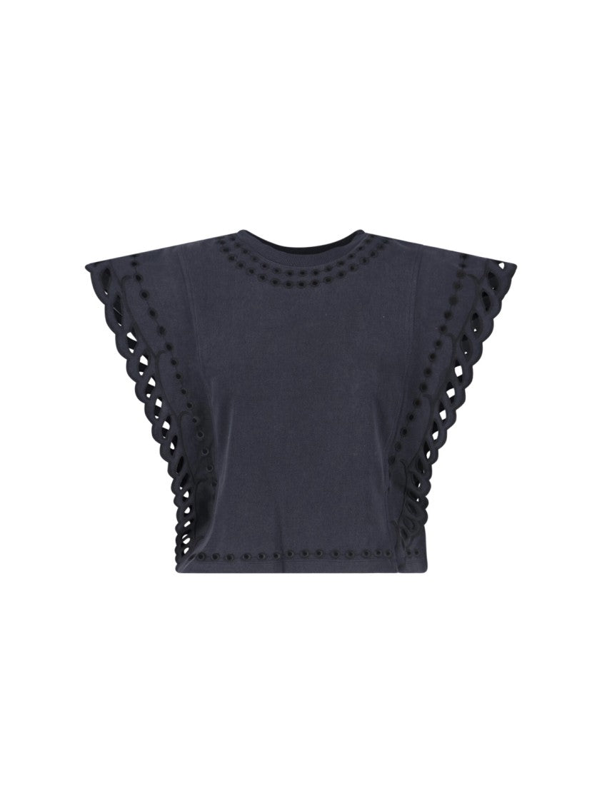 Isabel Marant Étoile Classic Black T-Shirts And Polos With Versatile Fit