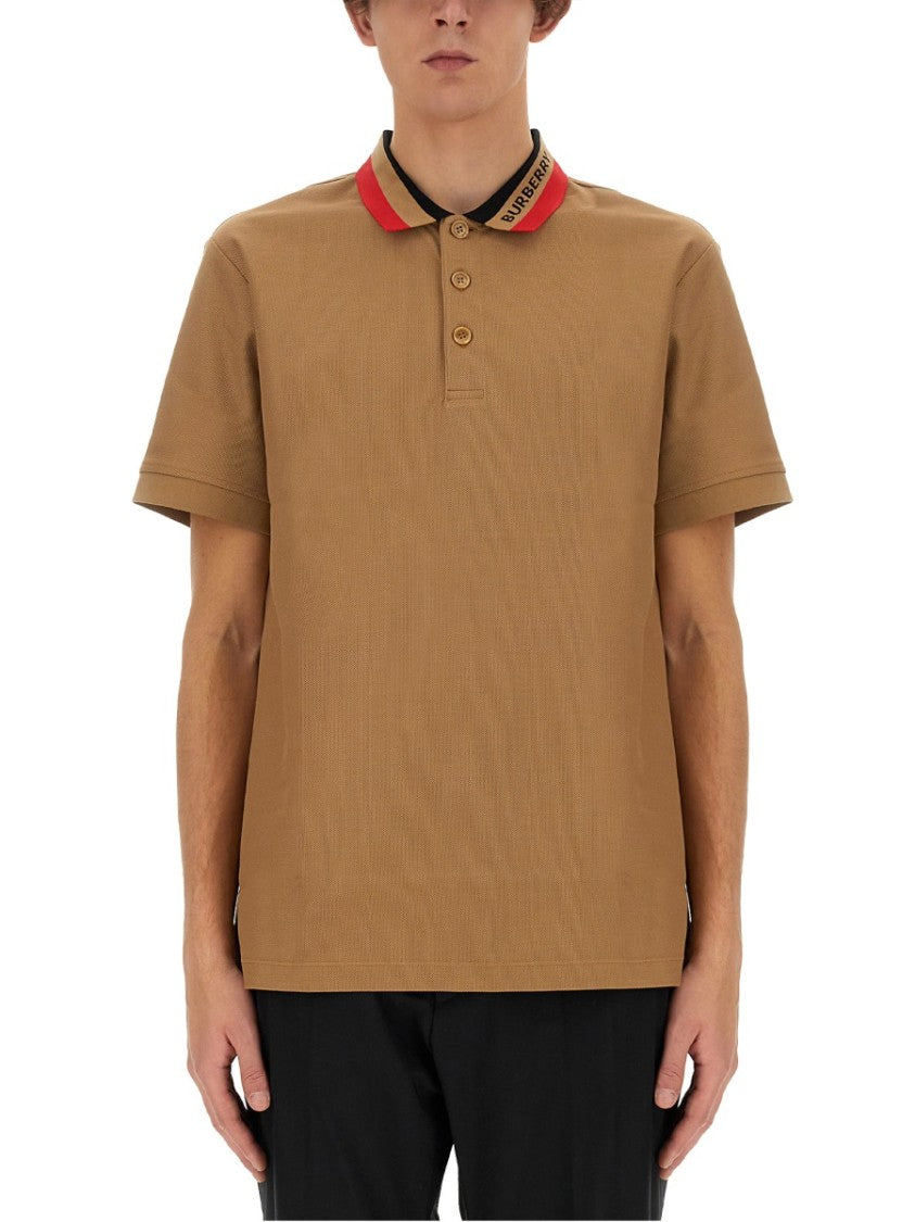 Burberry Textured Cotton Polo Shirt