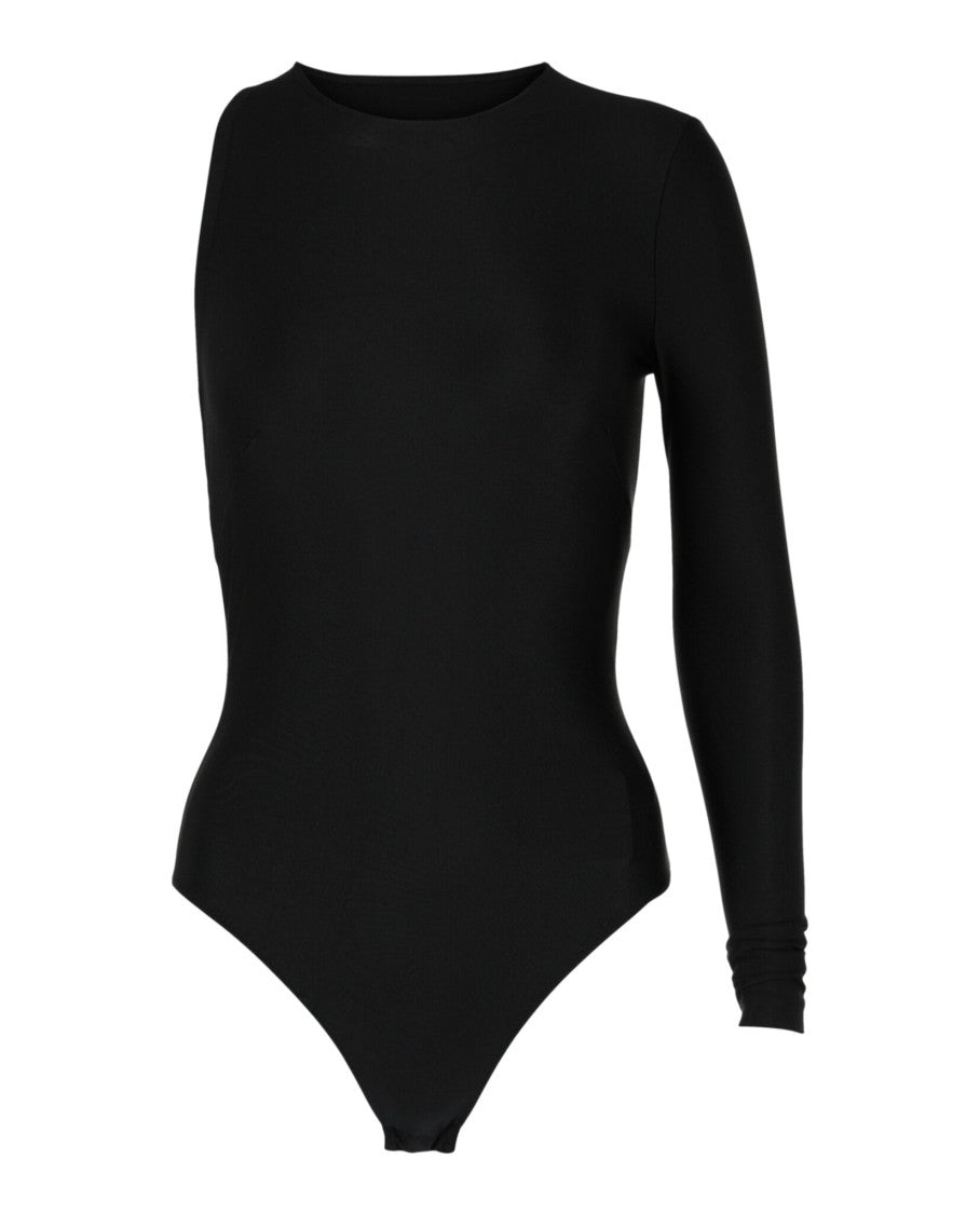 Balenciaga One Sleeve Open Back Bodysuit