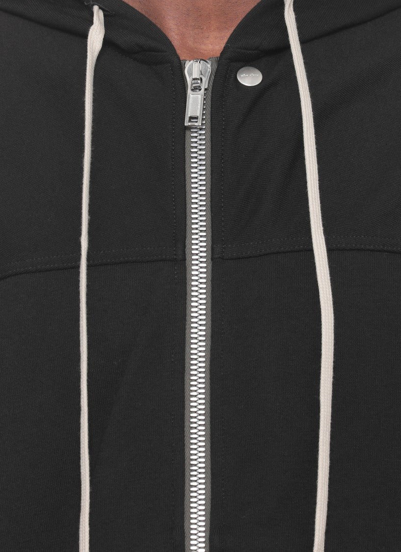 Rick Owens Black Windbreaker Zip Hoodie