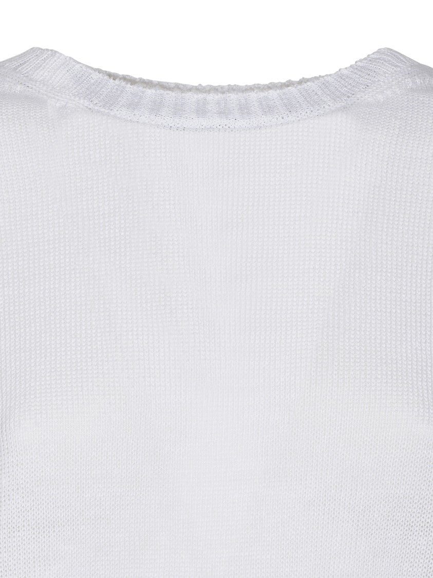 Max Mara Linen Short-Sleeved Top With Boxy Fit