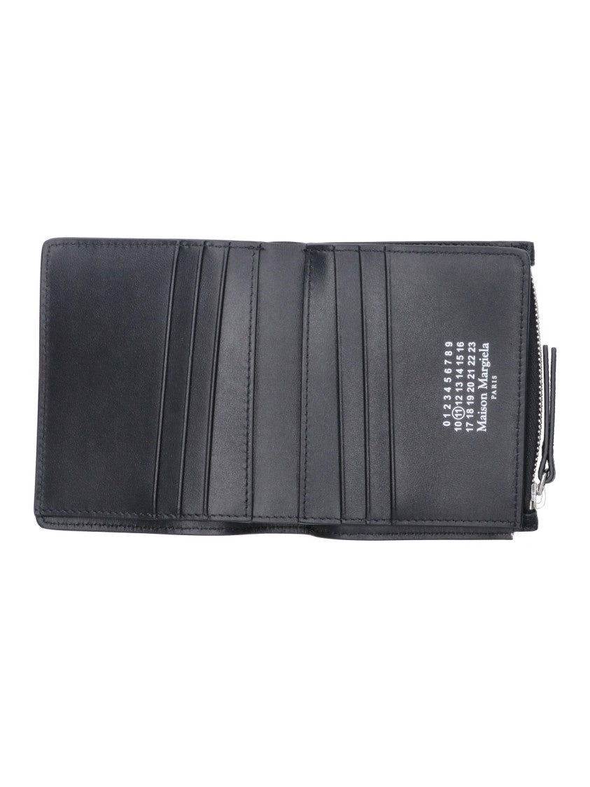 Maison Margiela Black Four Stitches Leather Wallet