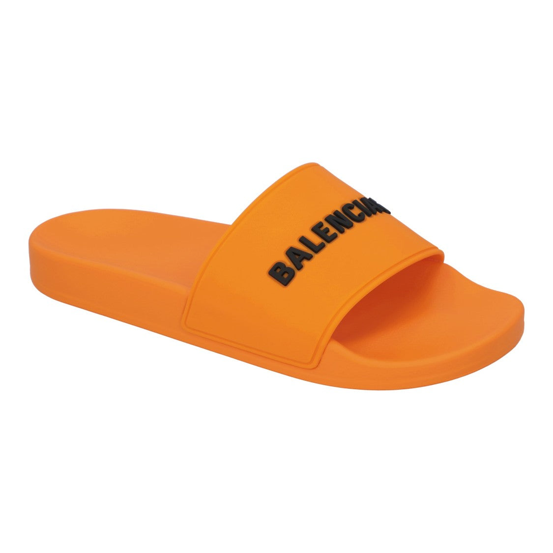 Balenciaga Logo Pool Slide Orange