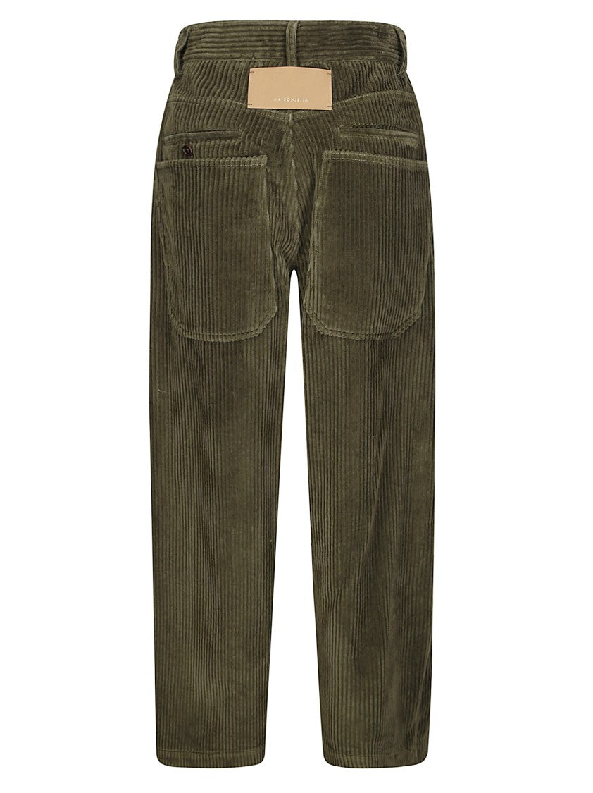 Jejia Wide-Leg Corduroy Pants With Multi-Pocket Design