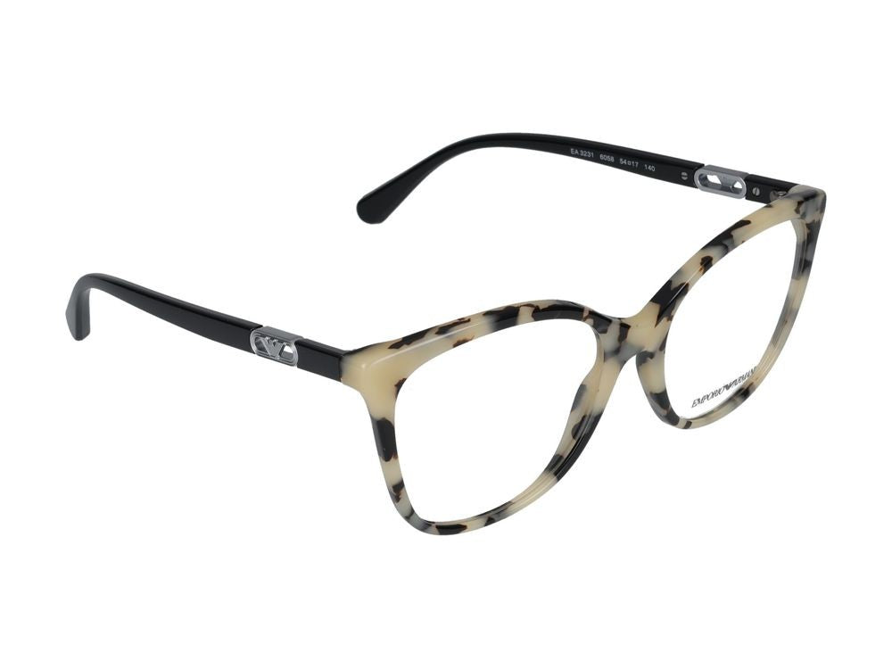 Emporio Armani Eyeglasses 0Ea3231 6058 Cream Havana 54/17/140